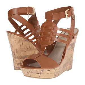G by Guess Tan Wedges